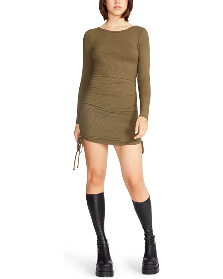 Steve Madden Dresses # 1 Crush Long Sleeve Adjustable Rib Knit Mini Dress - Image 4